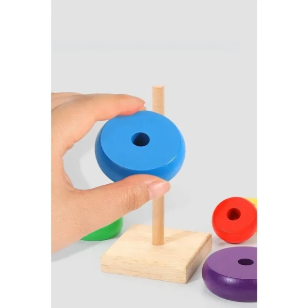 Torre Colorida Montessori Brinquedos Educativos Bebê Infantil Criança - Image 4